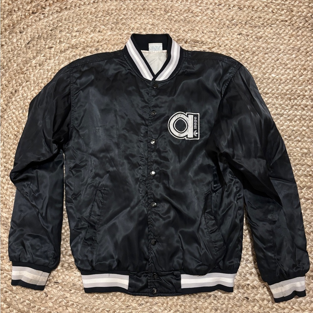 Adidas Originals Vintage black and white bomber jacket